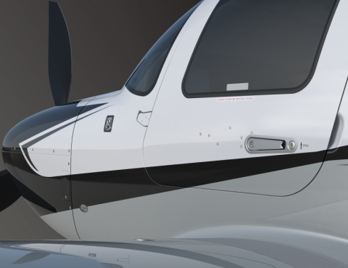 Cirrus 70713-001 SR DOOR HANDLE UPGRADE- SILVER- SB2X-52-10