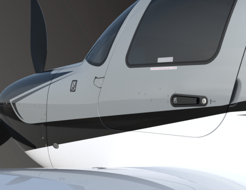 Cirrus 70713-002 SR DOOR HANDLE UPGRADE- BLACK- SB2X-52-10