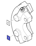 Cirrus 51698-001 BRAKE TEMPERATURE LABEL - Blue 330deg