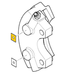 Cirrus 51698-003 BRAKE TEMPERATURE LABEL - Yellow 300deg